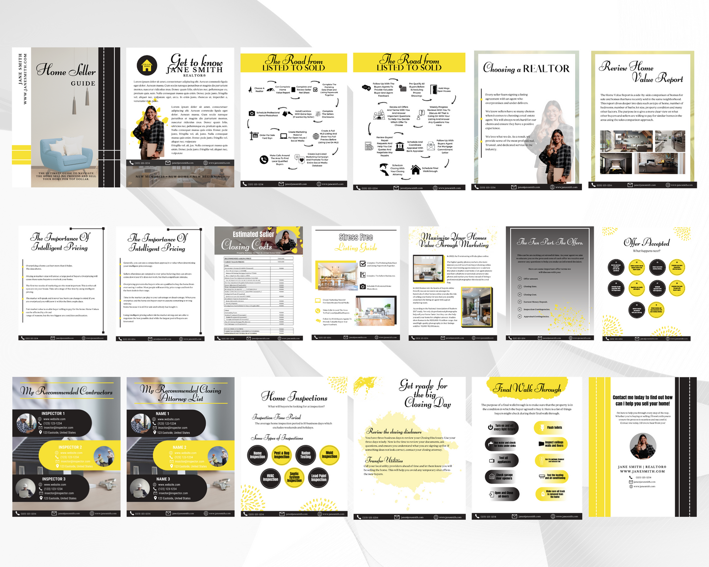 Home Sellers Guide | Real Estate Handout | Real Estate Print | Realtor Information | Real Estate Marketing | Instant Download