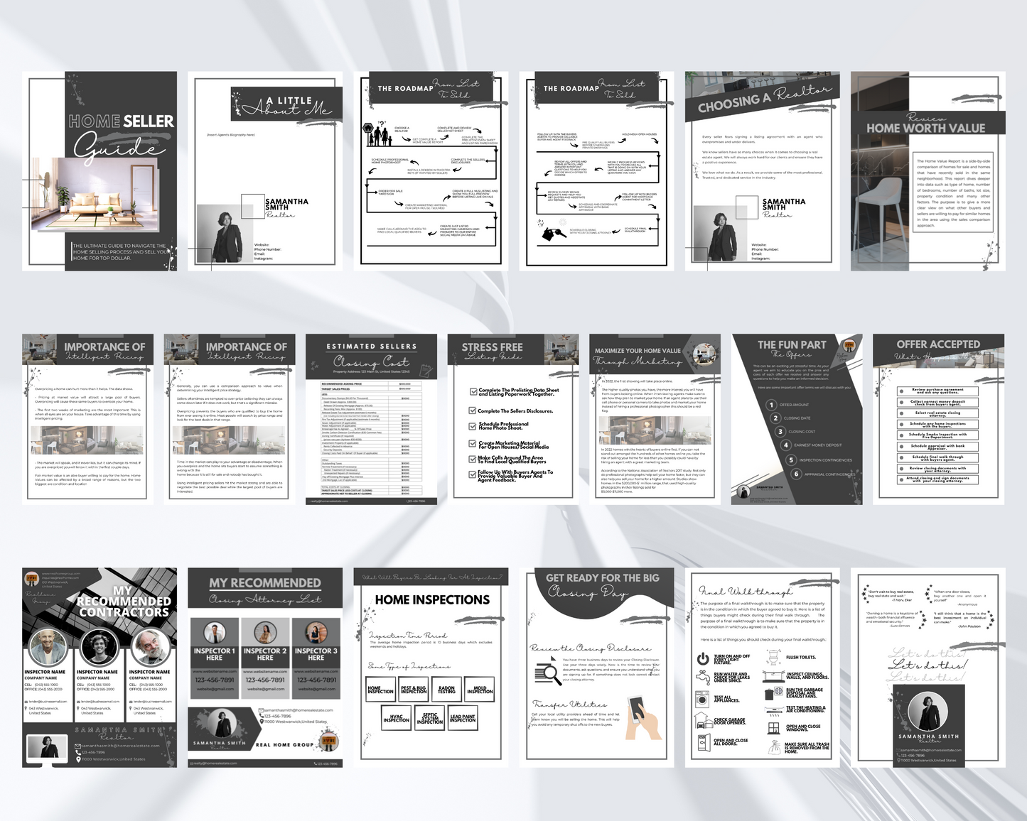 Home Sellers Guide | Real Estate Handout | Real Estate Print | Realtor Information | Real Estate Marketing | Instant Download