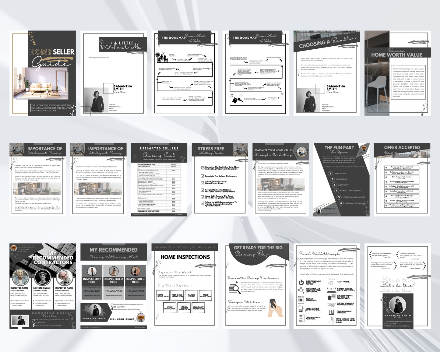 Home Sellers Guide | Real Estate Handout | Real Estate Print | Realtor Information | Real Estate Marketing | Instant Download