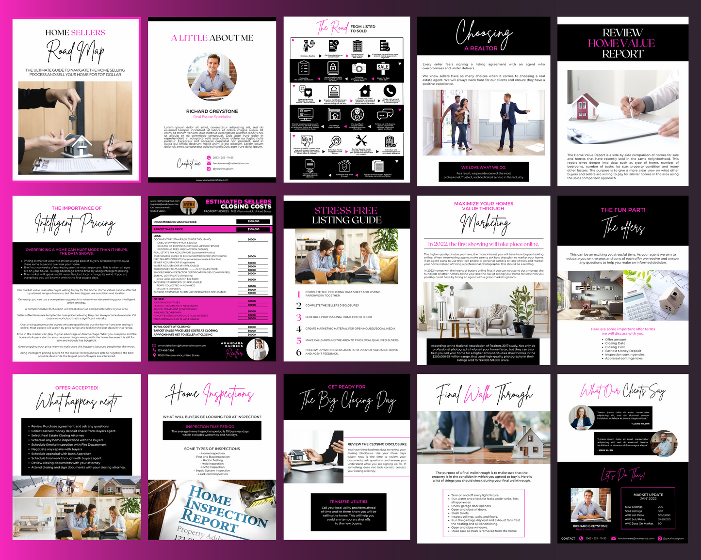 Home Sellers Guide | Real Estate Handout | Real Estate Print | Realtor Information | Real Estate Marketing | Instant Download