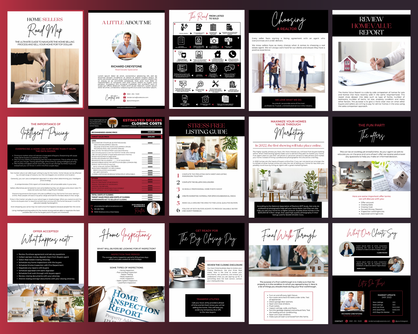 Home Sellers Guide | Real Estate Handout | Real Estate Print | Realtor Information | Real Estate Marketing | Instant Download