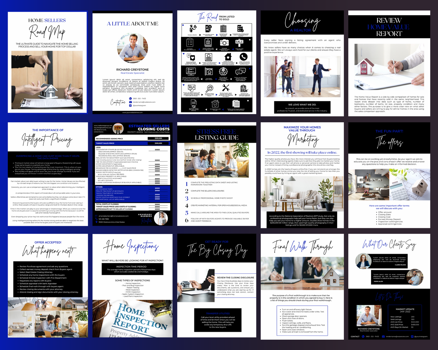Home Sellers Guide | Real Estate Handout | Real Estate Print | Realtor Information | Real Estate Marketing | Instant Download