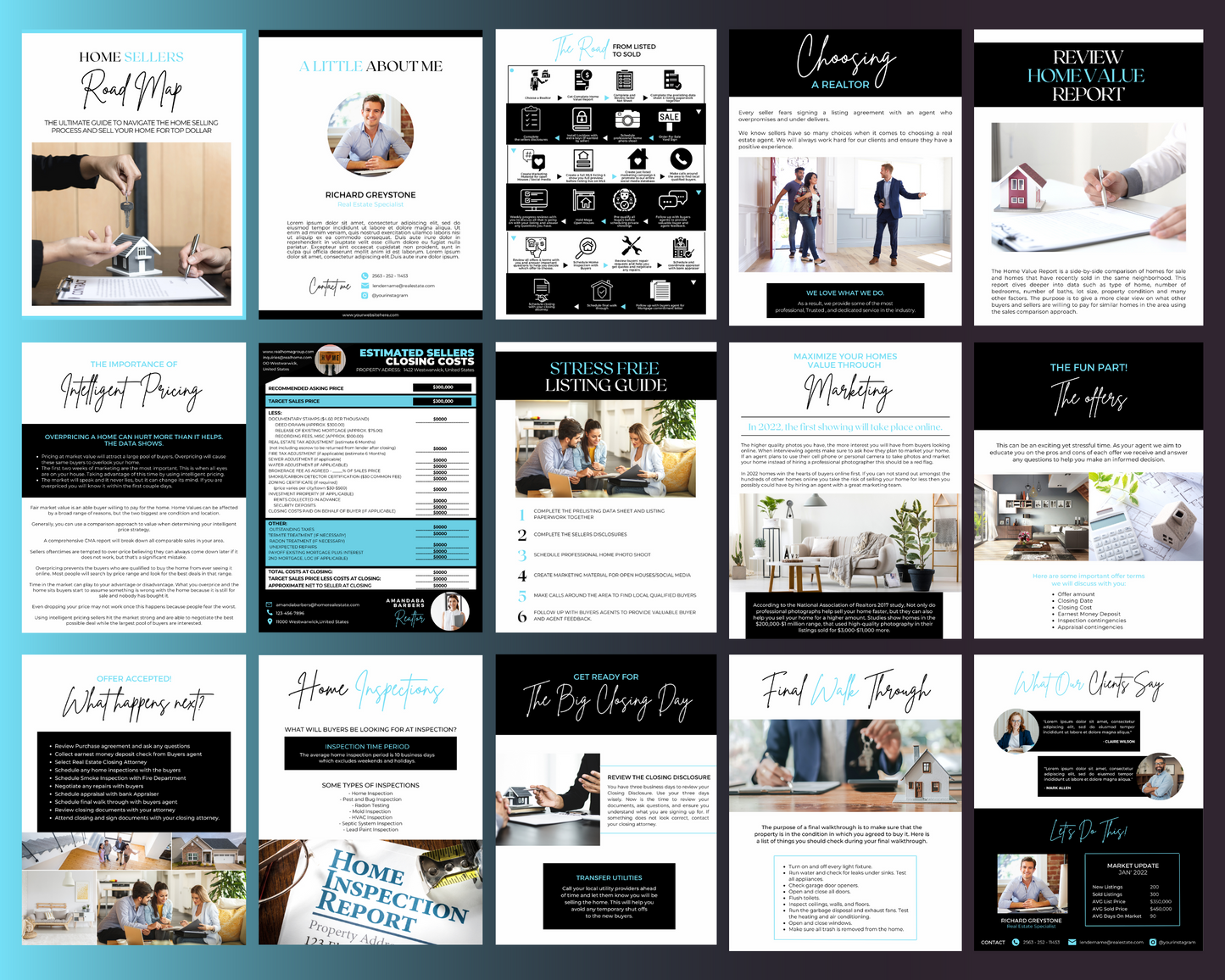 Home Sellers Guide | Real Estate Handout | Real Estate Print | Realtor Information | Real Estate Marketing | Instant Download