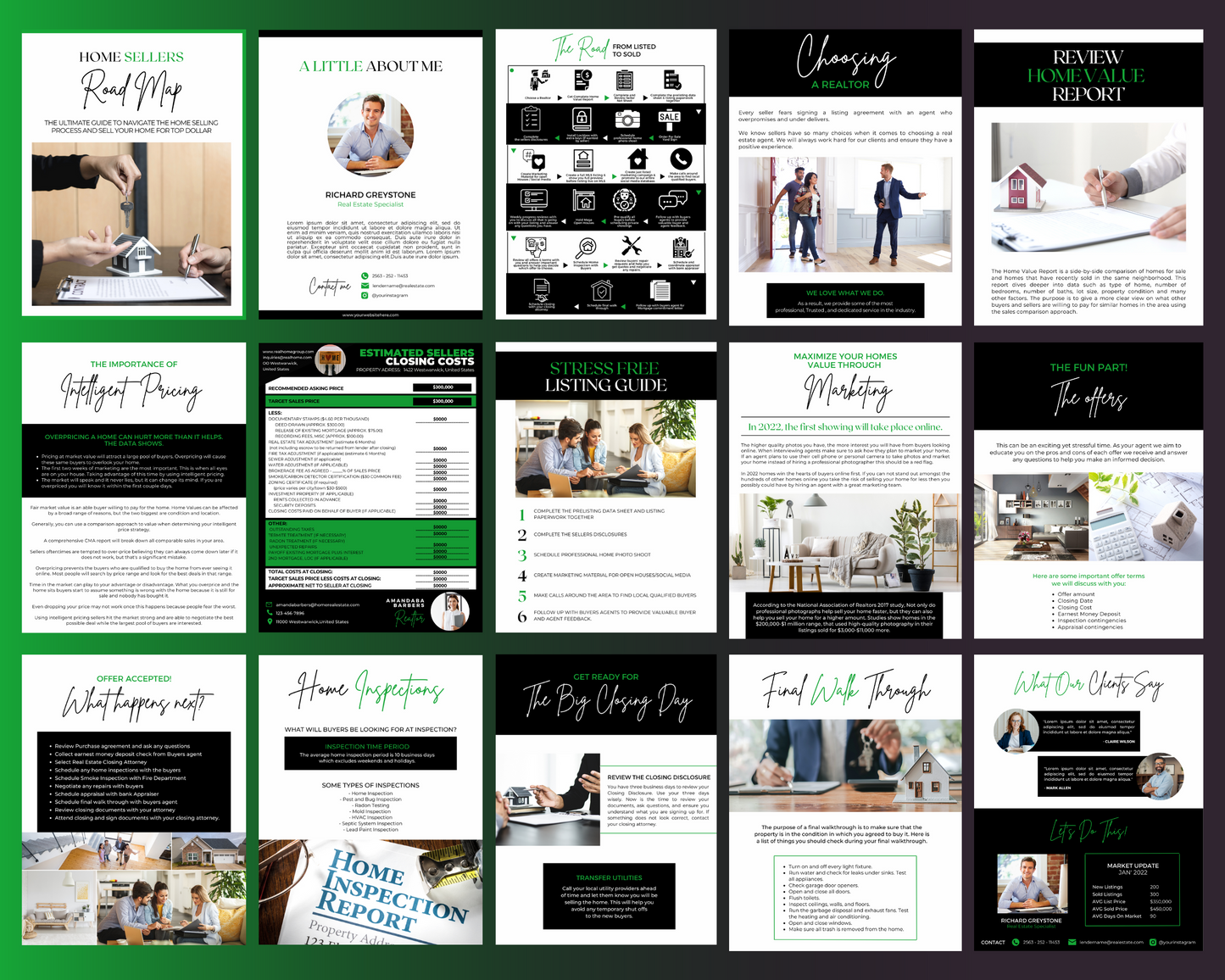 Home Sellers Guide | Real Estate Handout | Real Estate Print | Realtor Information | Real Estate Marketing | Instant Download