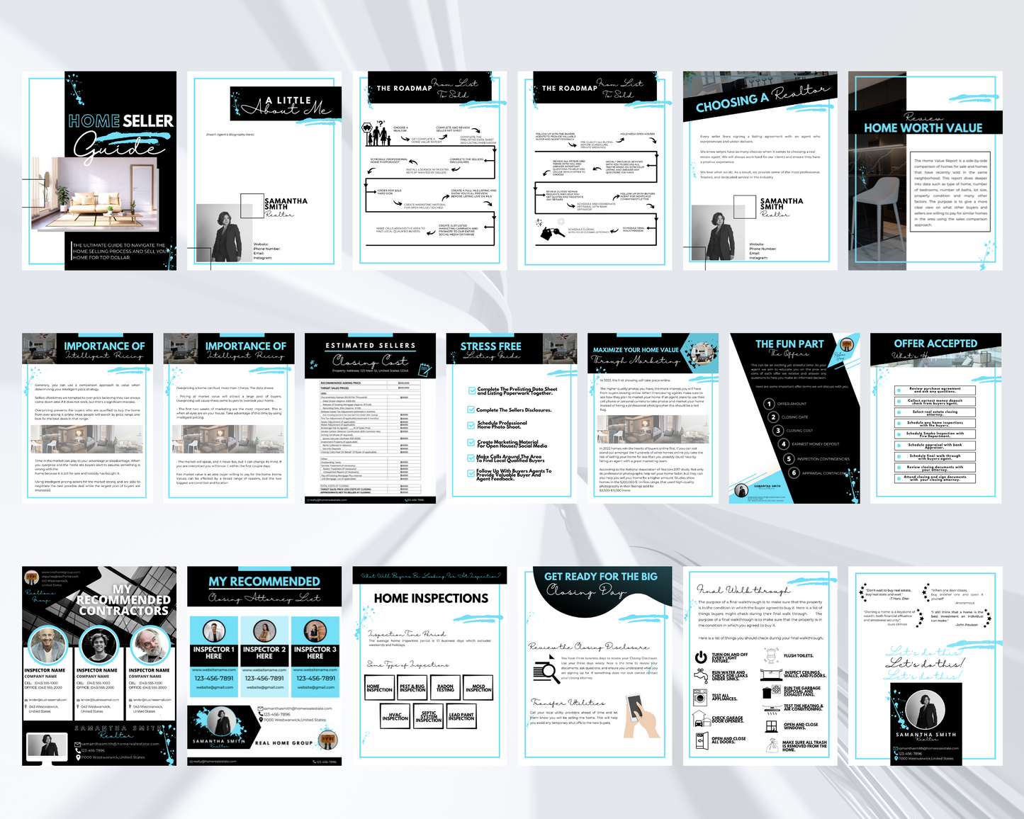 Home Sellers Guide | Real Estate Handout | Real Estate Print | Realtor Information | Real Estate Marketing | Instant Download