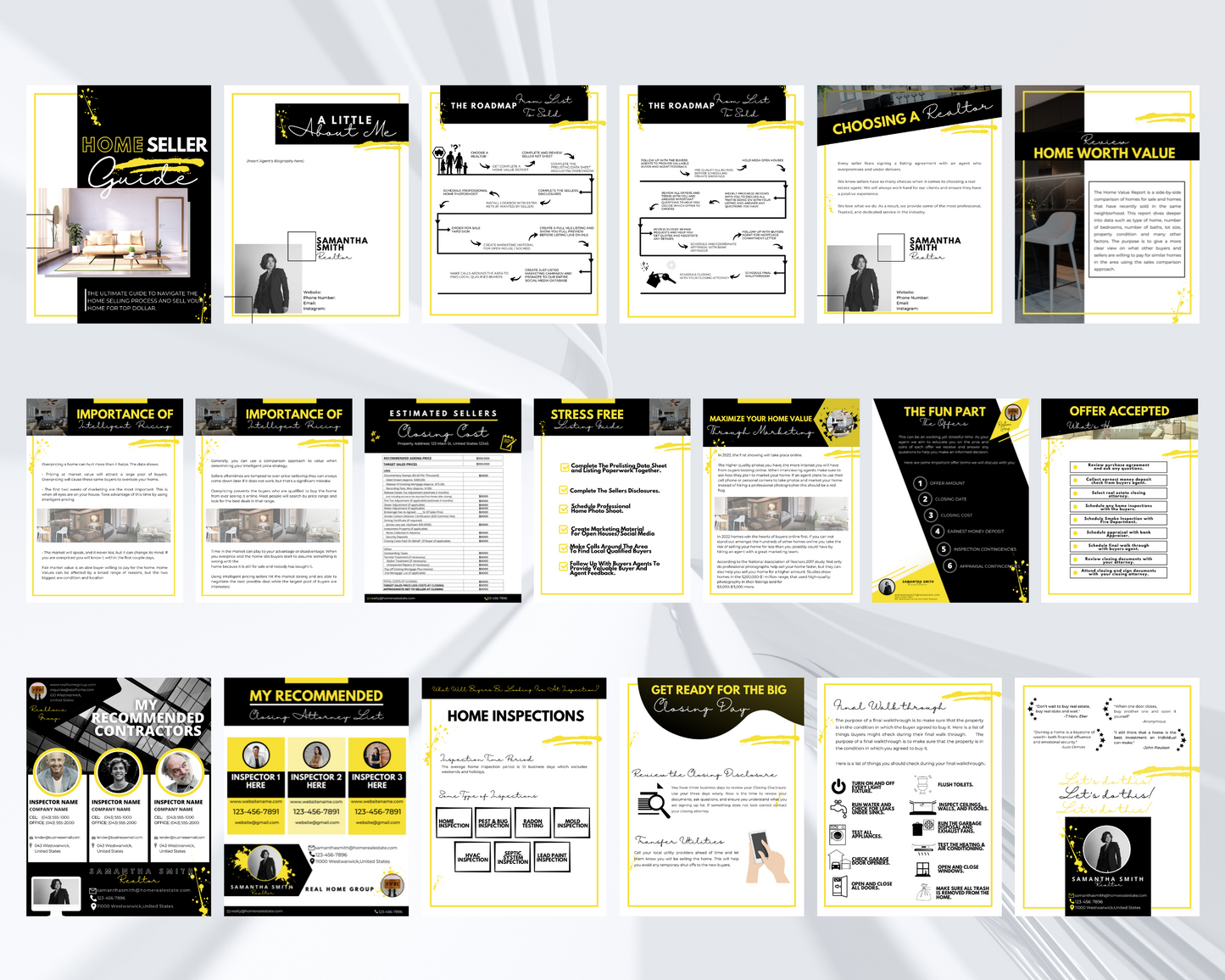 Home Sellers Guide | Real Estate Handout | Real Estate Print | Realtor Information | Real Estate Marketing | Instant Download