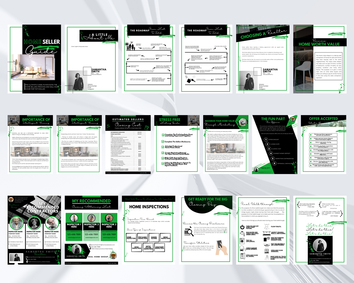 Home Sellers Guide | Real Estate Handout | Real Estate Print | Realtor Information | Real Estate Marketing | Instant Download
