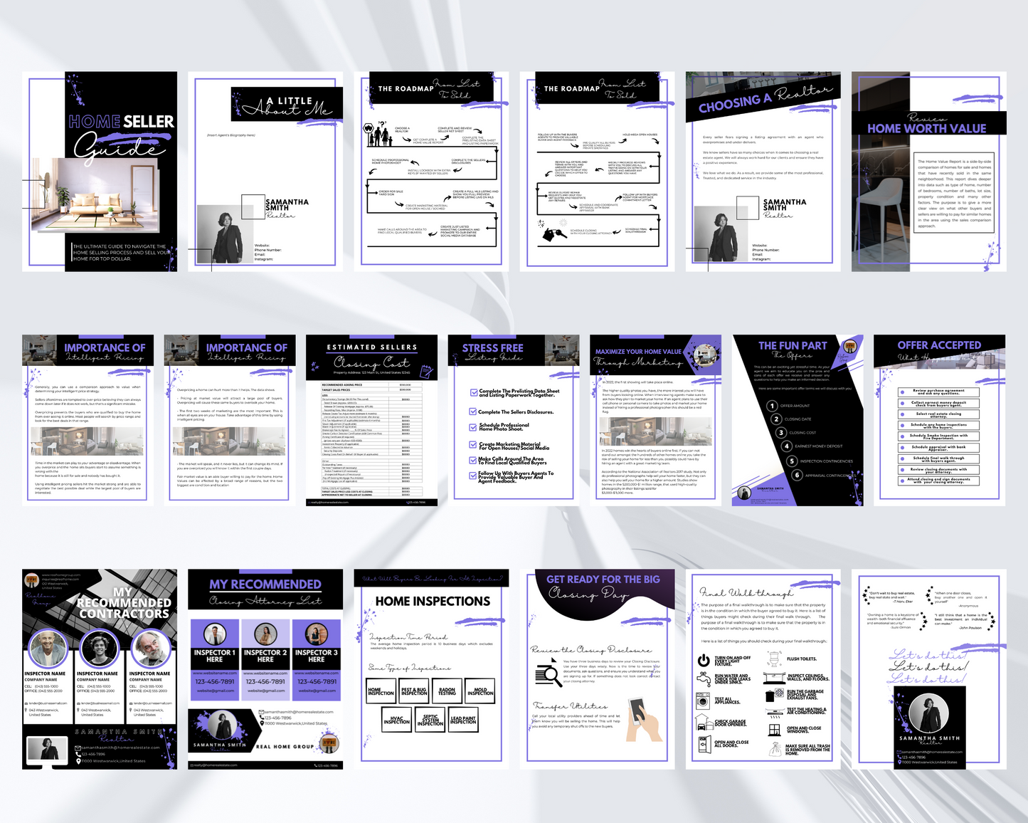 Home Sellers Guide | Real Estate Handout | Real Estate Print | Realtor Information | Real Estate Marketing | Instant Download