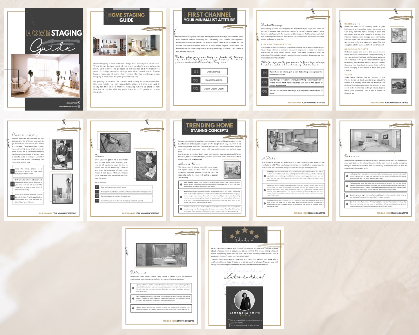 Home Staging Guide | Home Seller Guide | Listing Guide | Real Estate Guide| Real Estate Marketing | Instant Download