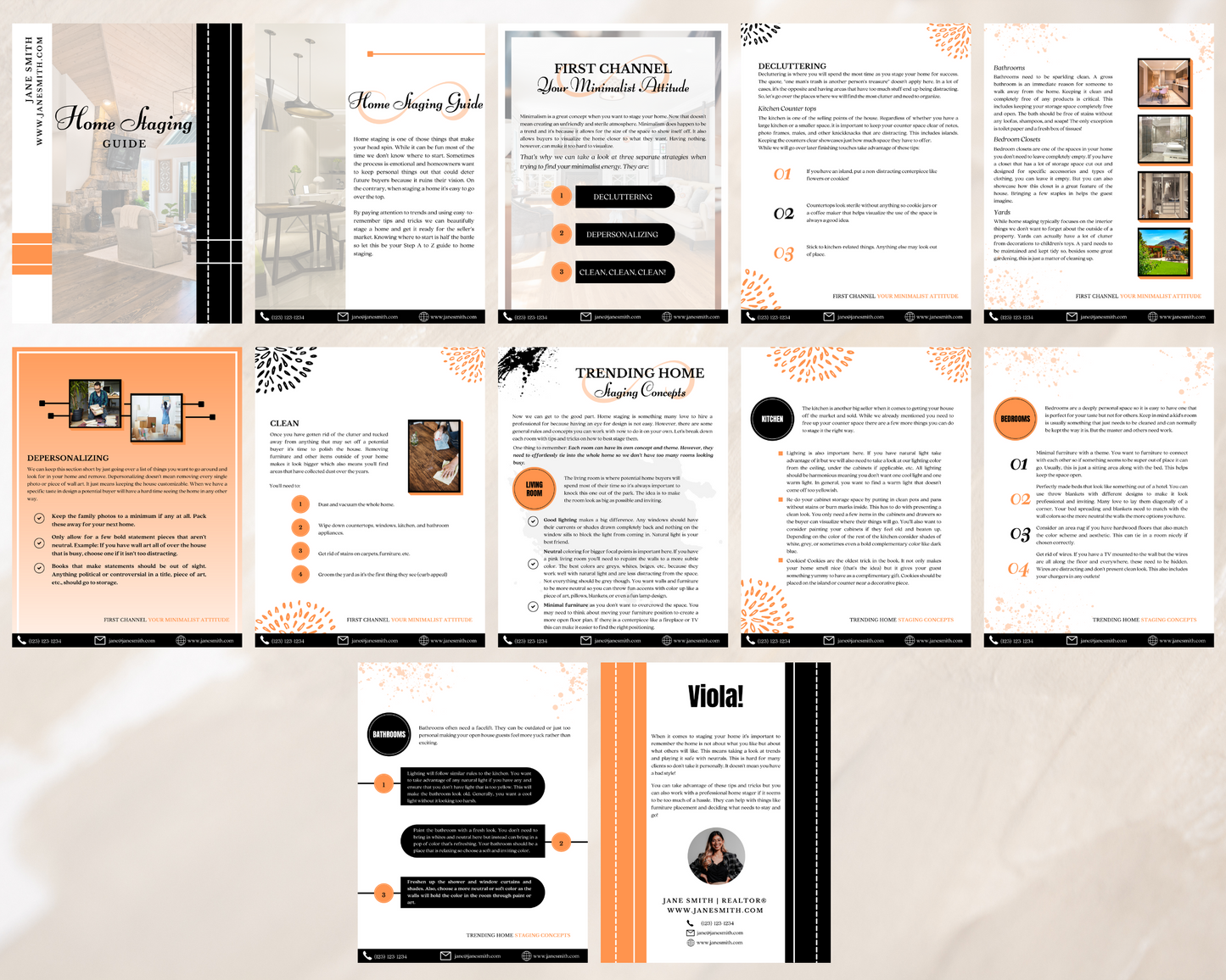 Home Staging Guide | Home Seller Guide | Listing Guide | Real Estate Guide | Real Estate Marketing | Instant Download