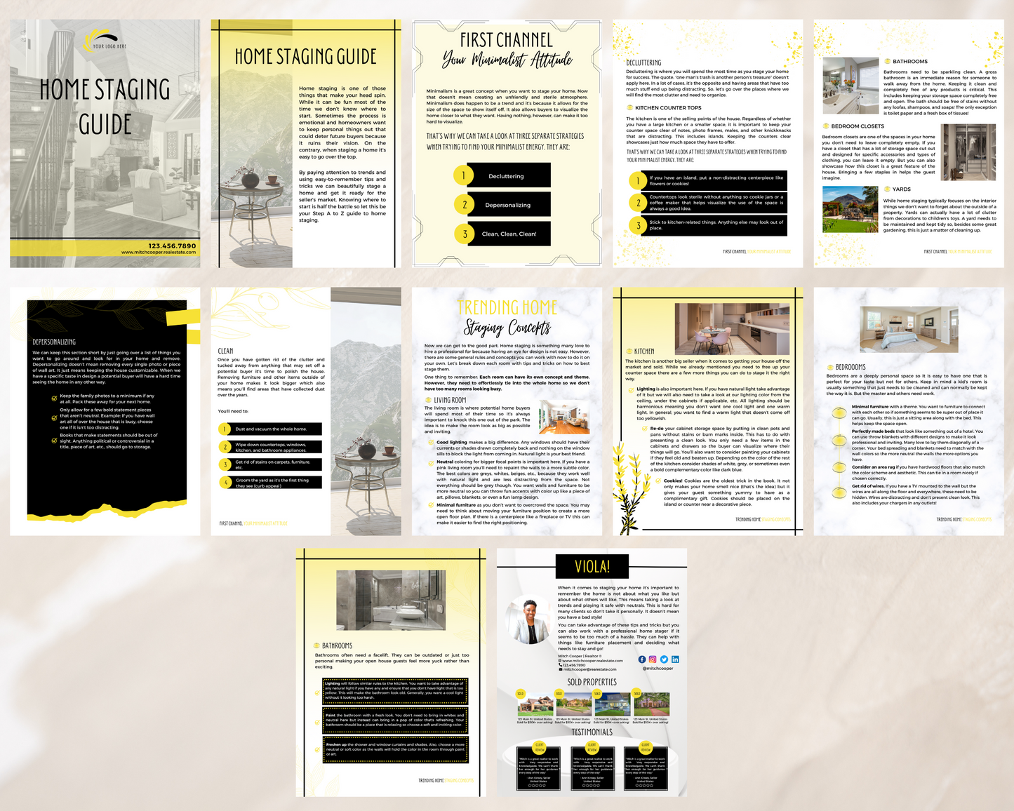 Home Staging Guide | Home Seller Guide | Listing Guide | Real Estate Guide | Real Estate Marketing | Instant Download
