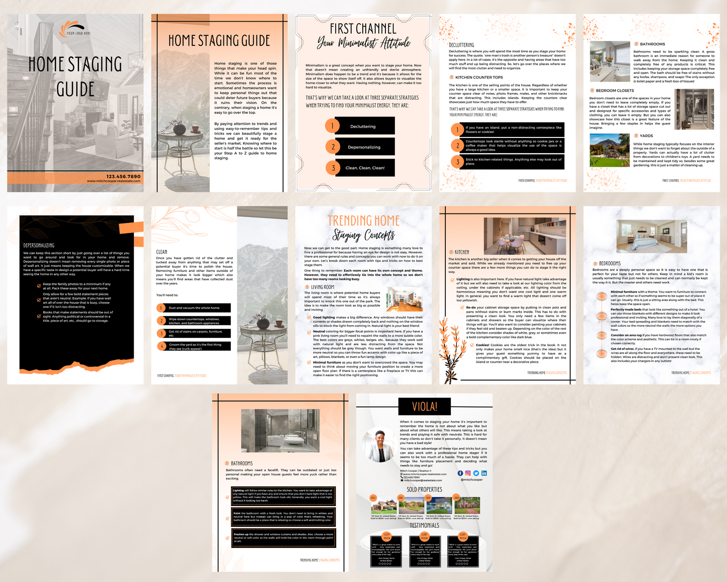 Home Staging Guide | Home Seller Guide | Listing Guide | Real Estate Guide | Real Estate Marketing | Instant Download