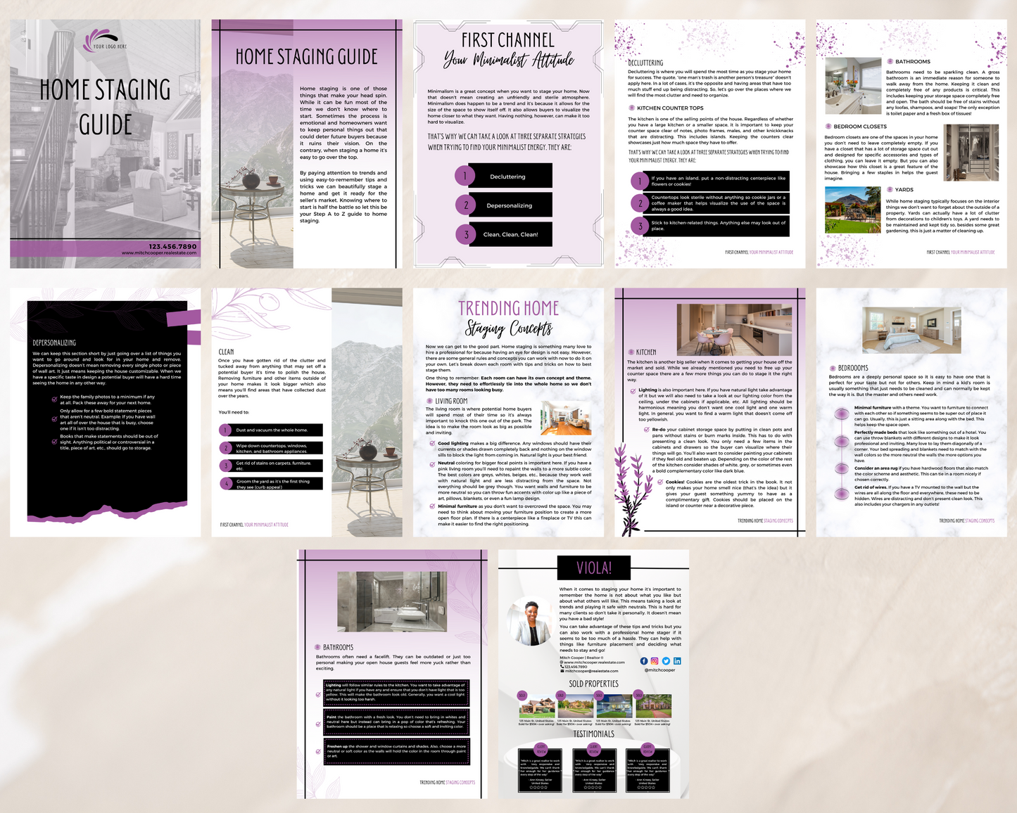 Home Staging Guide | Home Seller Guide | Listing Guide | Real Estate Guide | Real Estate Marketing | Instant Download
