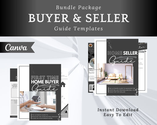Real Estate Home Buyer and Seller Guide Grey Bundle - Style 5