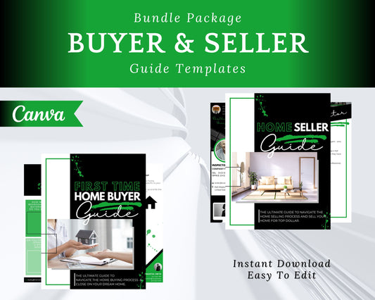 Real Estate Home Buyer and Seller Guide Green Bundle - Style 5