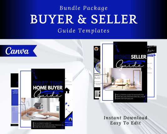 Real Estate Home Buyer and Seller Guide Blue Bundle - Style 5