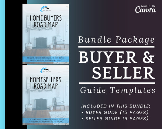 Real Estate Home Buyer and Seller Guide Light Blue Bundle - Style 3