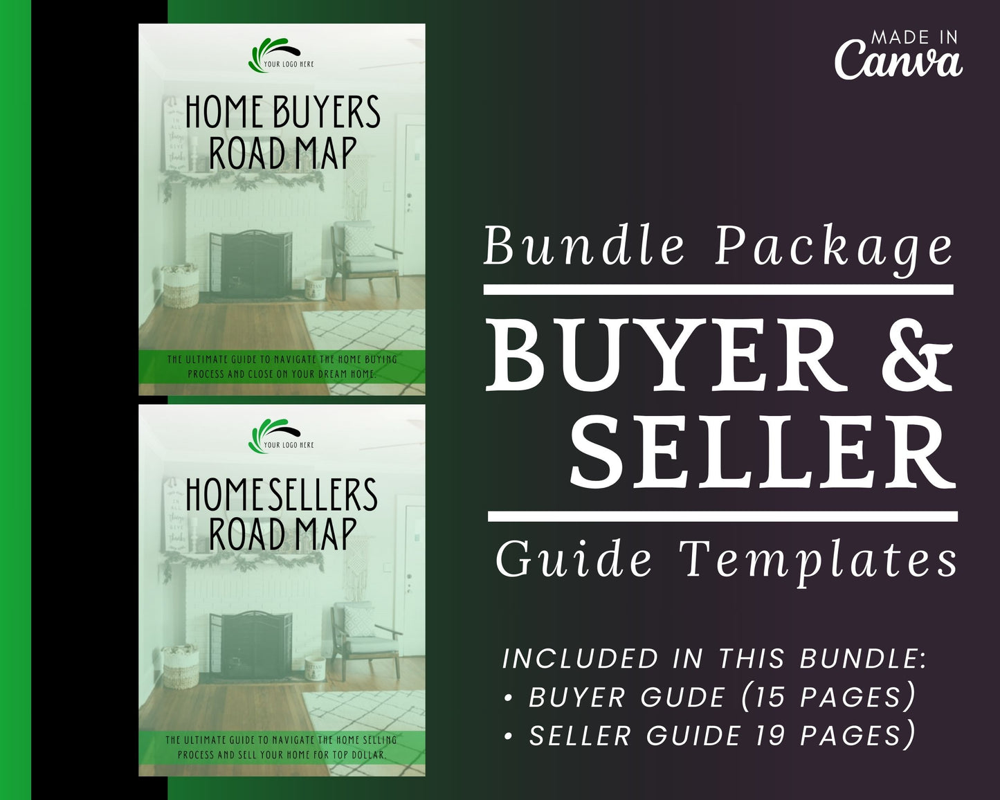 Real Estate Home Buyer and Seller Guide Green Bundle - Style 3