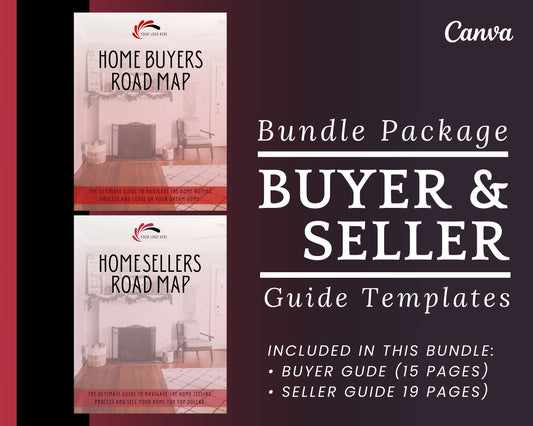 Real Estate Home Buyer and Seller Guide Red Bundle - Style 3