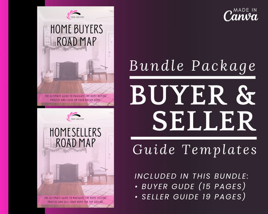 Real Estate Home Buyer and Seller Guide Pink Bundle - Style 3