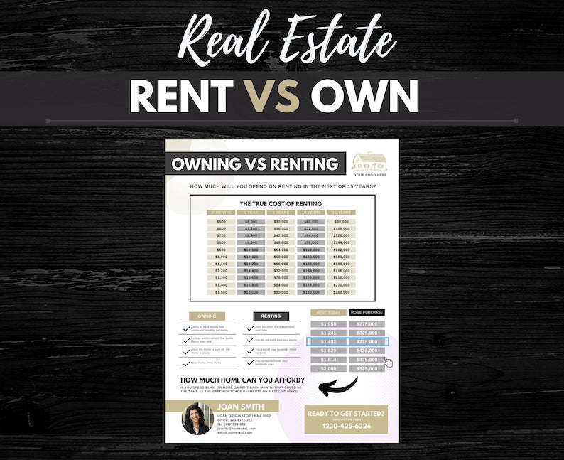 Rent vs Own Flyer - Style 2