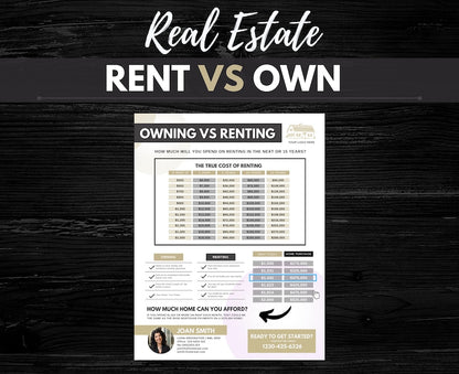 Rent vs Own Flyer - Style 2