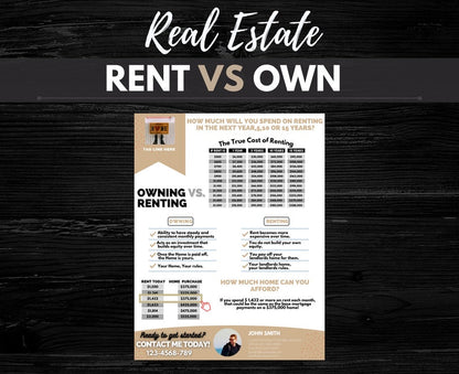 Rent vs Own Flyer - Style 3