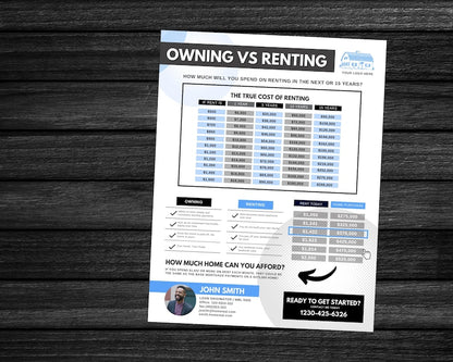 Rent vs Own Flyer - Style 2
