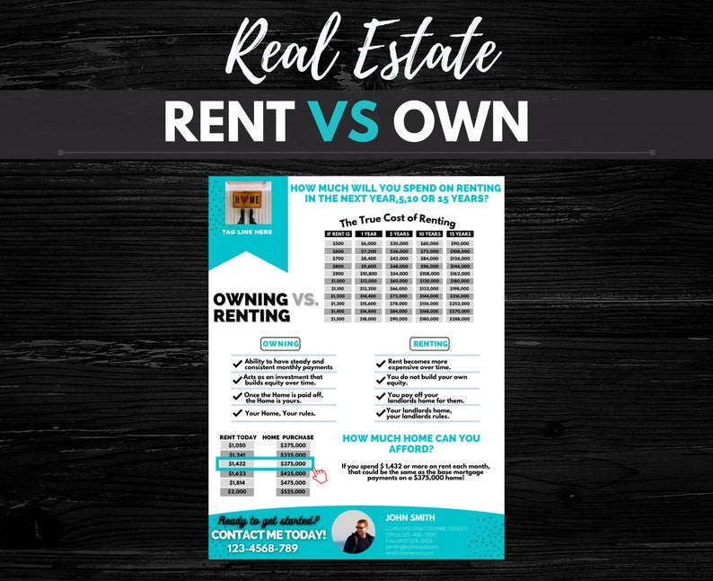 Rent vs Own Flyer - Style 3