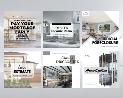 Mortgage Instagram post (15 Posts)