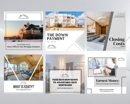 Mortgage Instagram post (15 Posts)