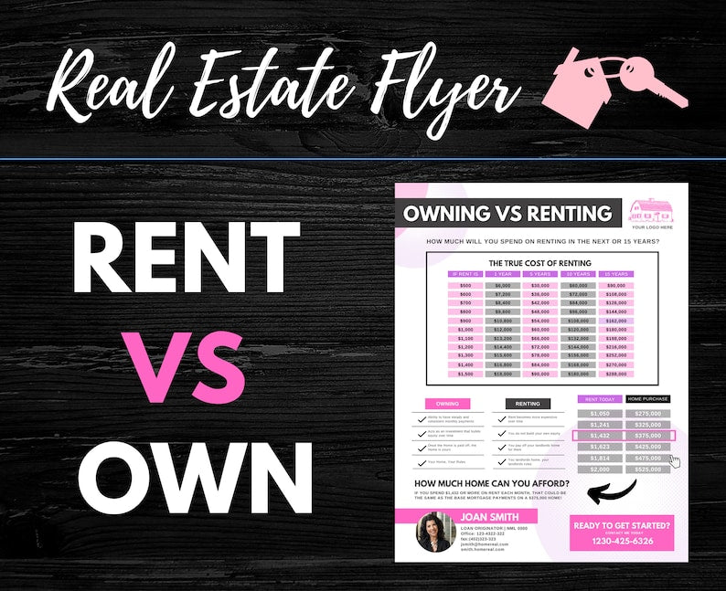 Rent vs Own Flyer - Style 2