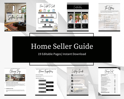 Home Sellers Guide | Real Estate Handout | Real Estate Print | Realtor Information | Real Estate Marketing | Instant Download