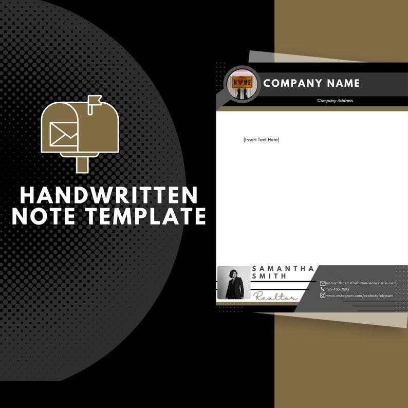 Handwritten Note Template