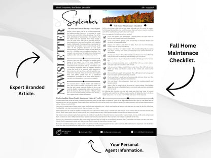 12 Month Real Estate Agent Newsletter Bundle