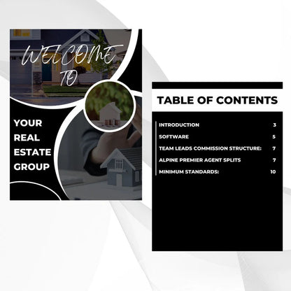 Real Estate Brokerage Agreement  | Real Estate Team Guide  | Real Estate Print | Real Estate Marketing | Instant Download