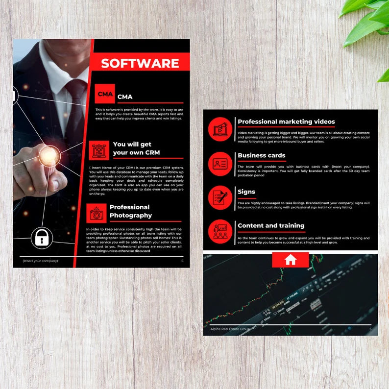 Real Estate Brokerage Agreement  | Real Estate Team Guide  | Real Estate Print | Real Estate Marketing | Instant Download