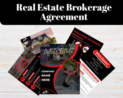 Real Estate Brokerage Agreement  | Real Estate Team Guide  | Real Estate Print | Real Estate Marketing | Instant Download