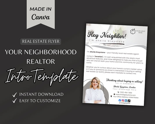 Your Neighborhood Realtor Intro Flyer