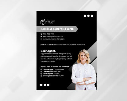 Black Offer Cover Letter