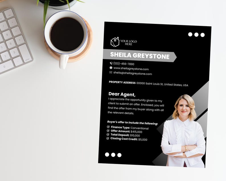 Black Offer Cover Letter